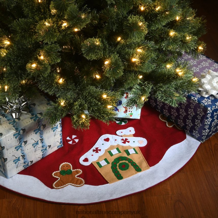 decoration | National Tree Company 48\ Be Merry Collection Gingerbread House Tree Skirt F2L4F553
